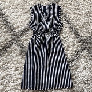 Navy striped dress
